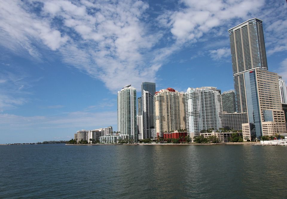the stunning Brickell Key in Miami
