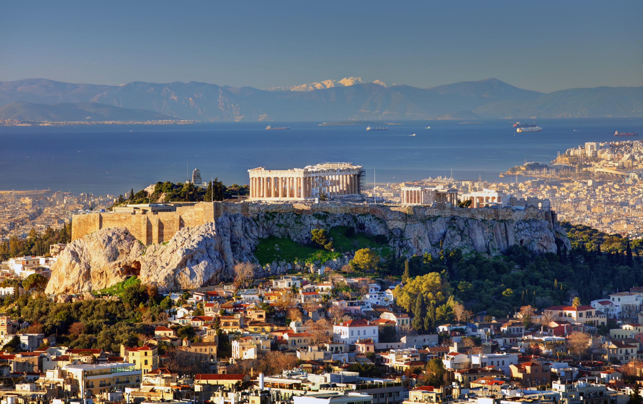 Aerial view of Athens, Greece