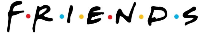 Title logo for TV series Friends