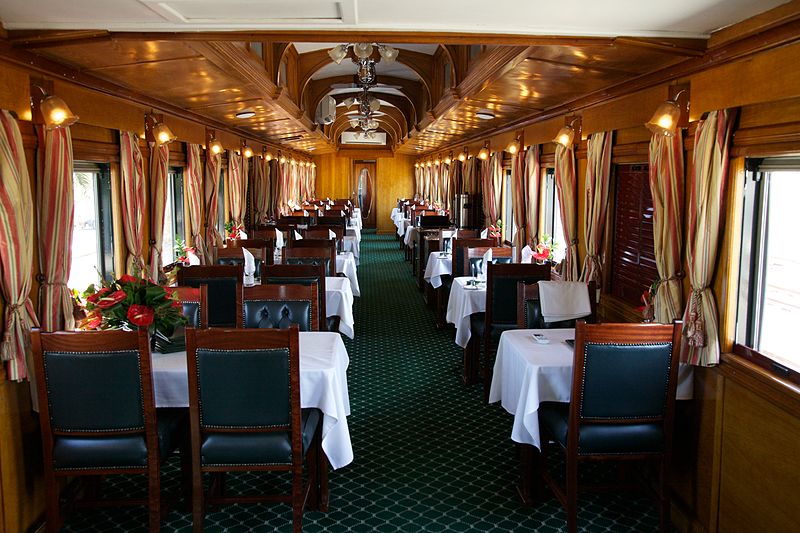 Rovos Rail dining car