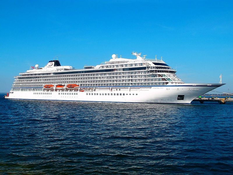 Viking Sea luxury cruise line at Port of Tallinn