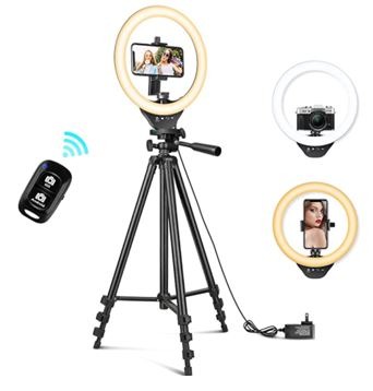 Ring Light with 50” Extendable Tripod Stand
