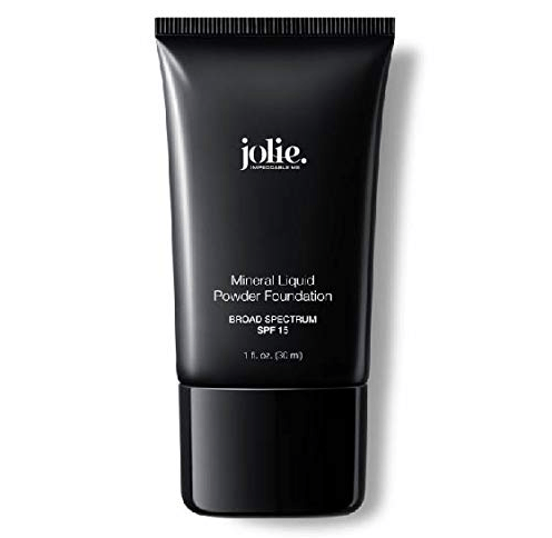 a tube of Jolie Cosmetics mineral foundation