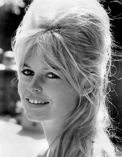 A public image of young Brigitte Bardot