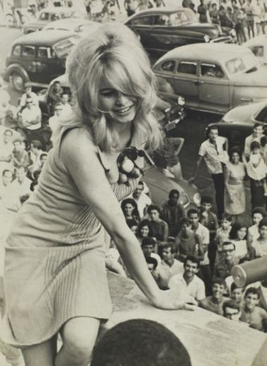 Brigitte Bardot visiting Brazil in 1964