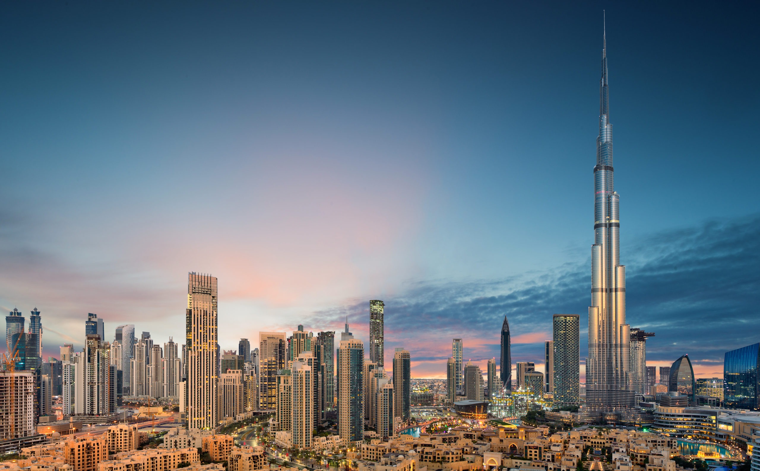 The beautiful skyline of Dubai, UAE