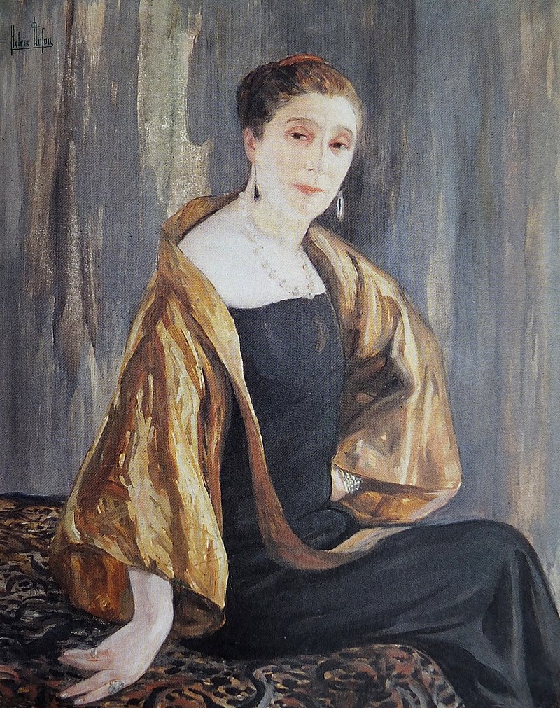 a portrait of Jeanne Lanvin in 1925