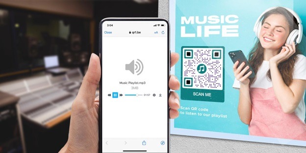 Promote your new album with QR codes for music artists